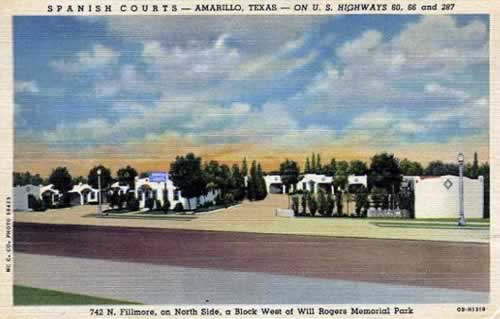 Spanish Courts, 742 N. Fillmore, on U.S. Highway 66 in Amarillo, Texas